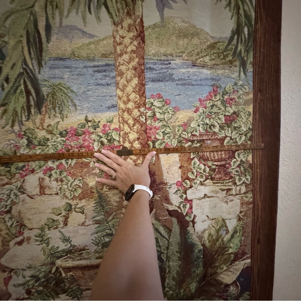 Tropical Palm Tree Wall Tapestry S. A. Maxwell CO - Picture 2 of 4